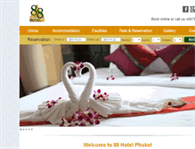 Tablet Screenshot of 88hotelphuket.com